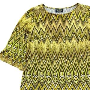 Bob Mackie Peacock Feather Blouse